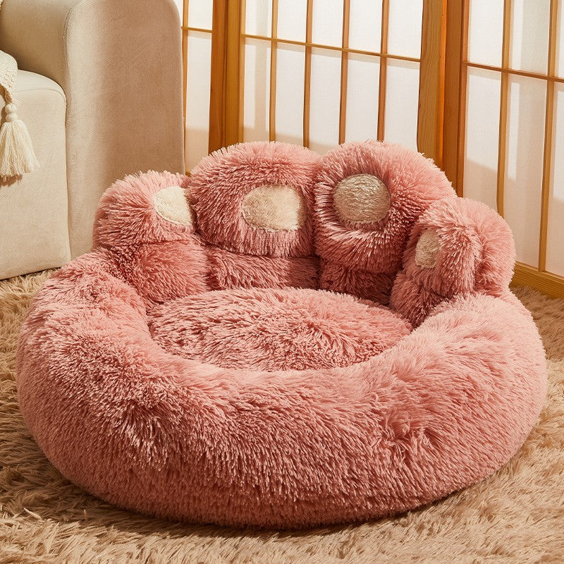 Warm Fleece-Lined Dog Bed