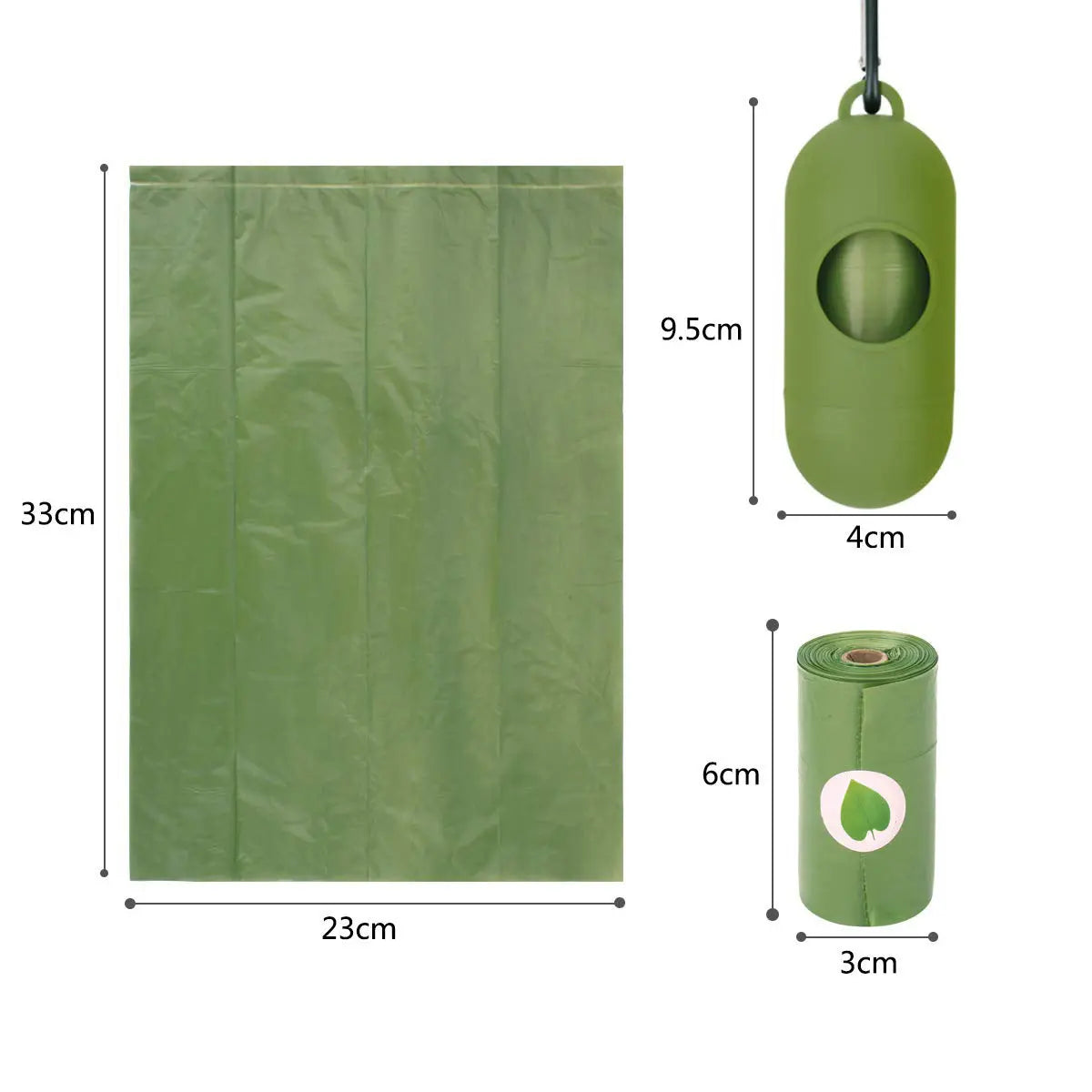 Biodegradable Dog Waste Bags with Dispenser FURRYKU