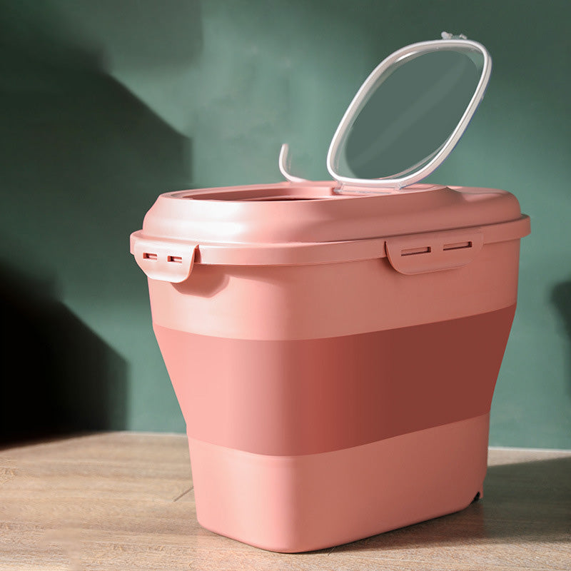 Food Storage Bucket – Large Capacity Moistureproof Dogs Food Container 🐾