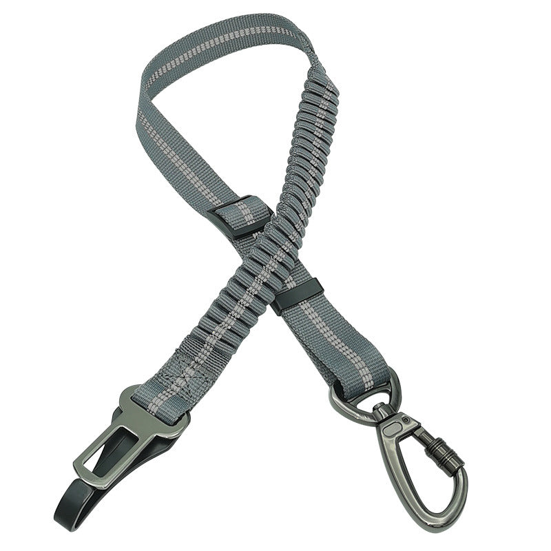Reflective Retractable Dog Car Seat Belt – Elastic Adjustable Safety Harness 🐾
