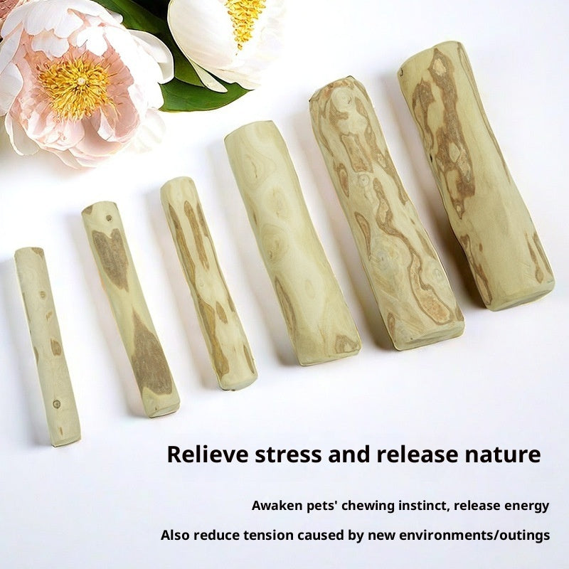 Coffee Wood Dog Chew Stick – Natural Tooth-Cleaning Chew Toy🐾