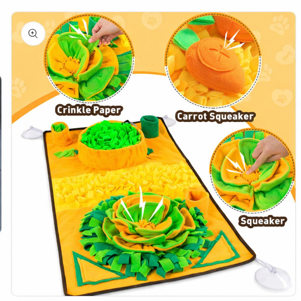 Large Interactive Engagement Mat with Multiple Hiding Spots & Foraging Zones