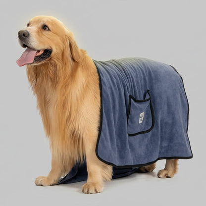 Super Absorbent Quick-Dry Dog Bath Towel FURRYKU