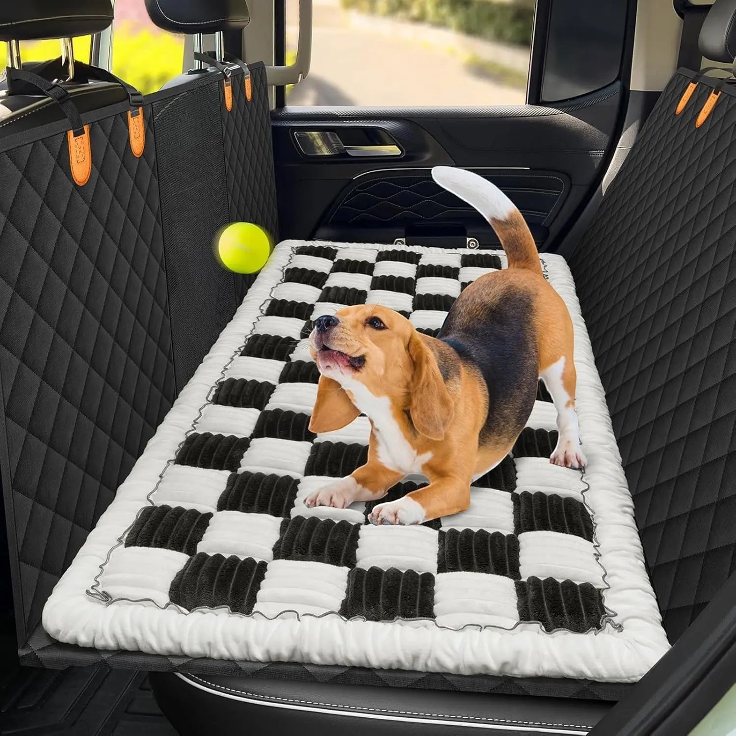Thickened Plush Dog Car Cushion – Soft & Comfortable Pet Car Mat FURRYKU