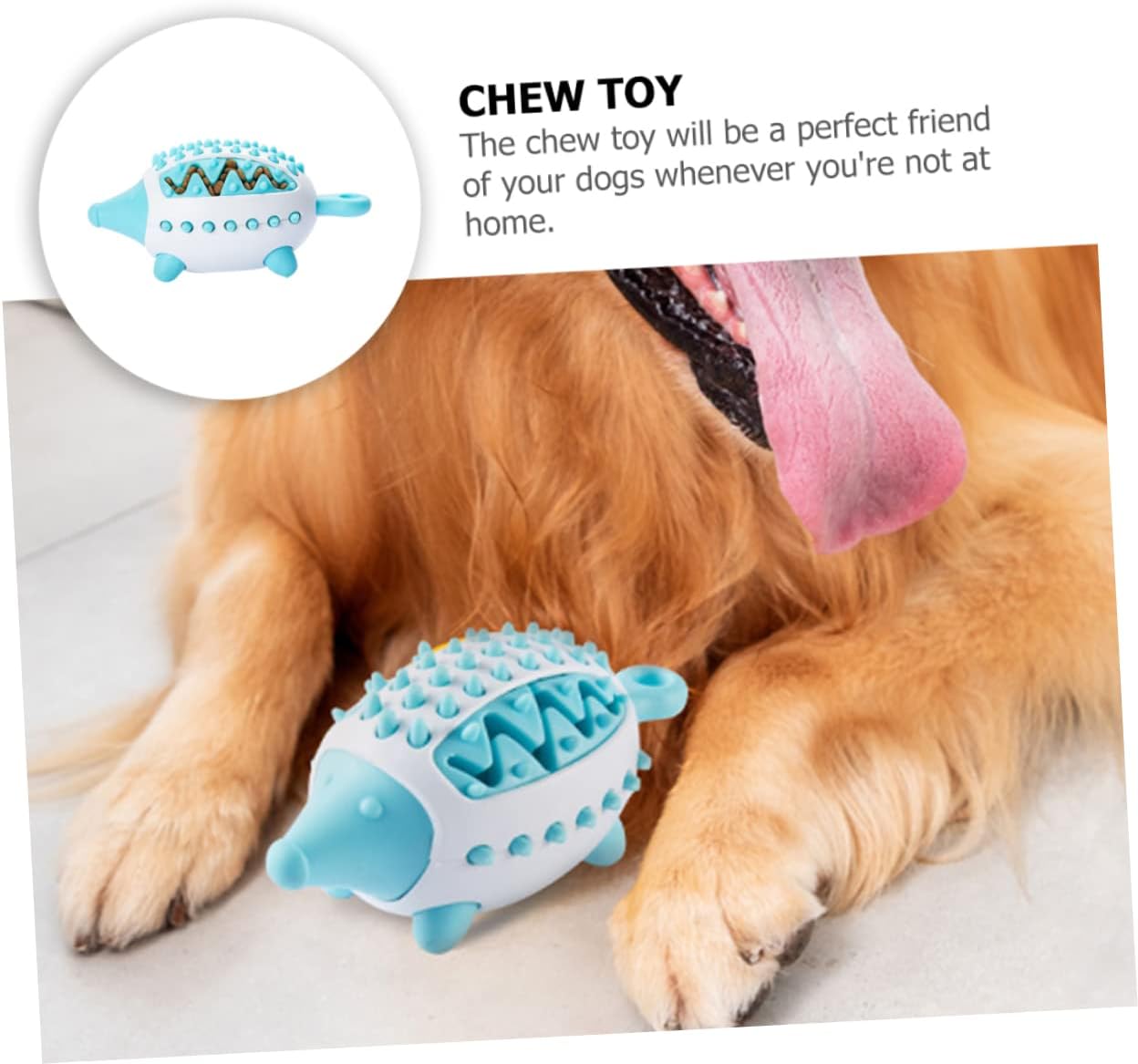 Durable Dog Chew & Treat Toy – Interactive Puzzle Squeaky Ball🐾