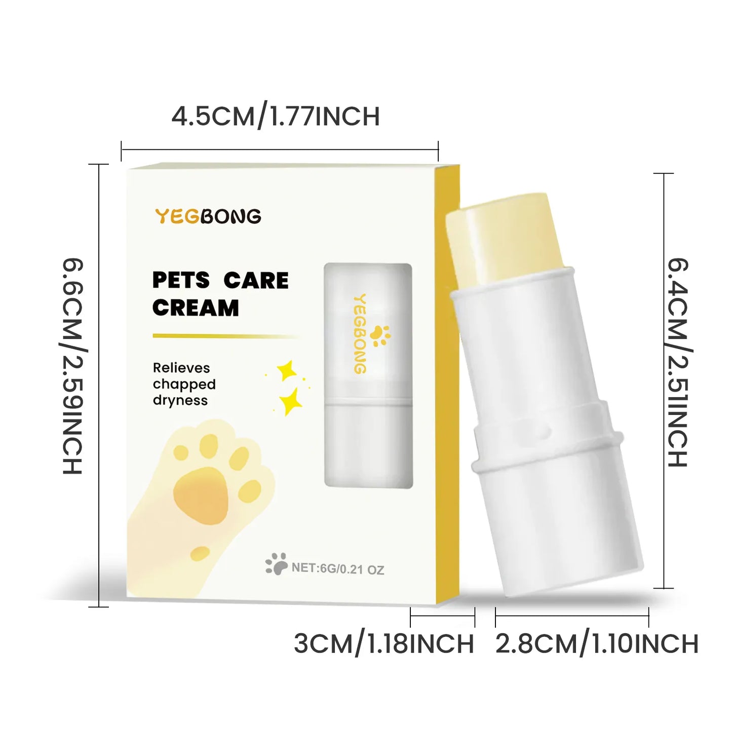 Pocket-Size Paw Balm Stick for Dogs