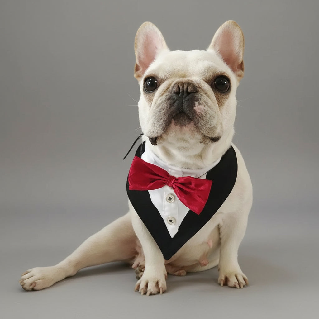 Classic Bow Tie Dog Collar - Instant Style Your Dog Doesn’t Even Notice, But You Do FURRYKU