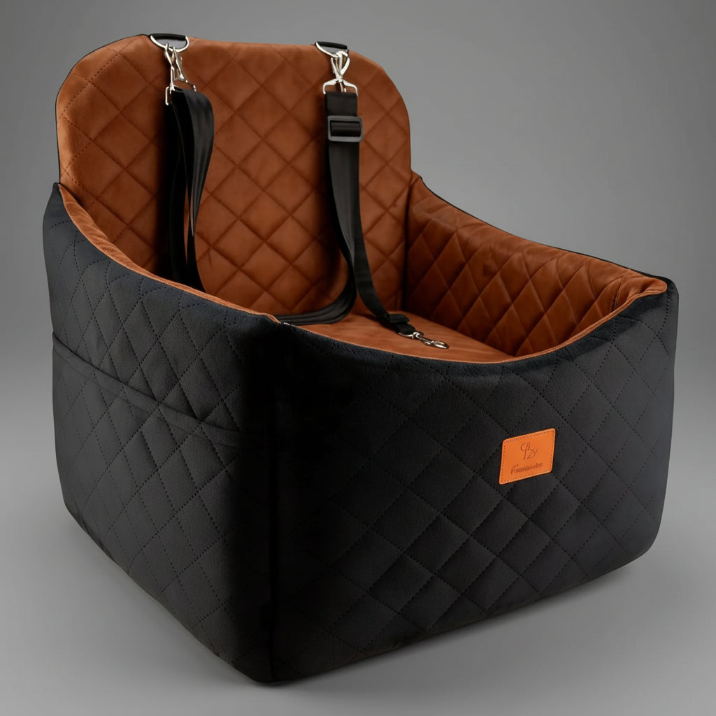 Car Bed for Small & Medium Dogs – Soft Backseat Cushion Travel Seat FURRYKU
