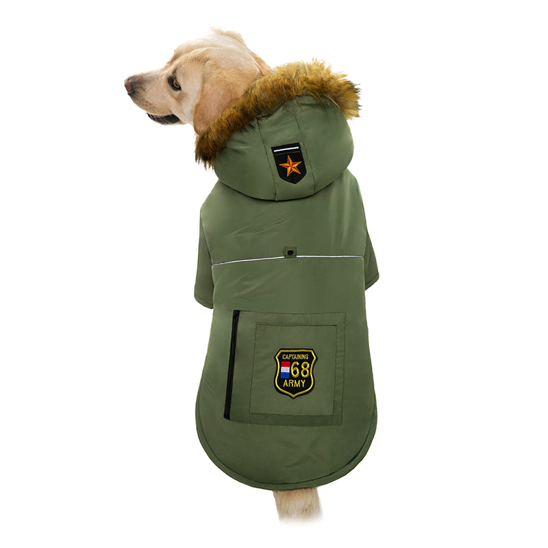 Hundebekleidung Herbst &amp; Winter Große Hunde Daunenjacke – Warmer Baumwoll- und Fleecemantel 🐾