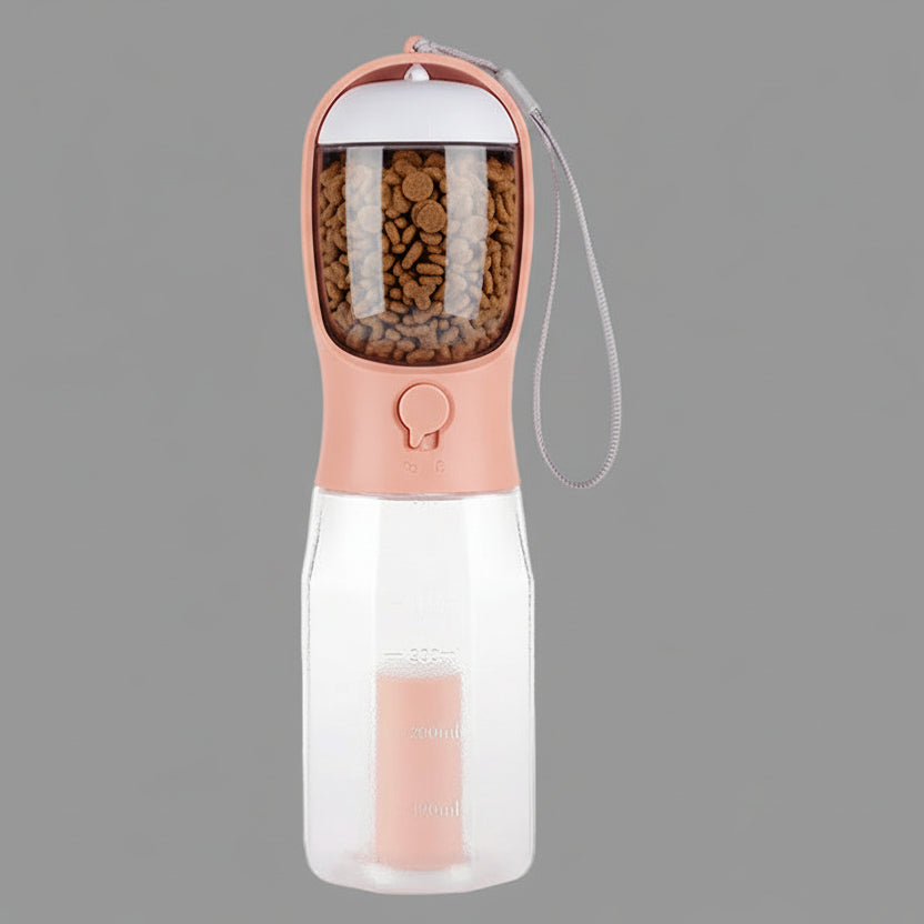 3-in-1 Portable Dog Water Bottle & Food Container