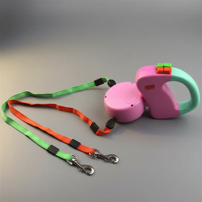 Retractable Dual Dog Walking Leash FURRYKU