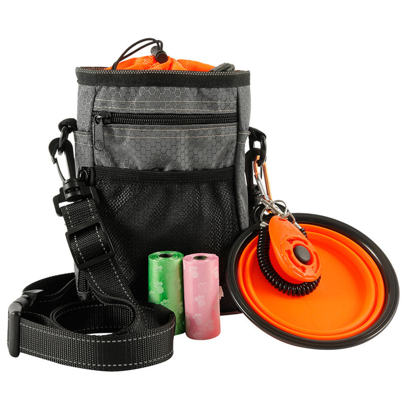 Multi-function Dog Training Bag – Folding Bowl & Garbage Bags Included 🐾