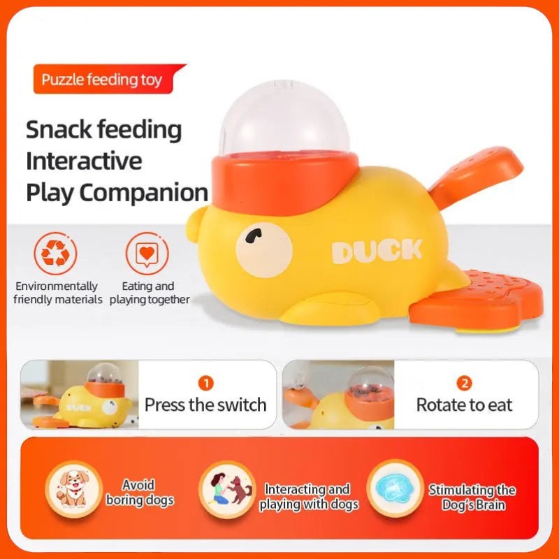 Dog Puzzle Interactive - Duck Design Treat Dispenser FURRYKU