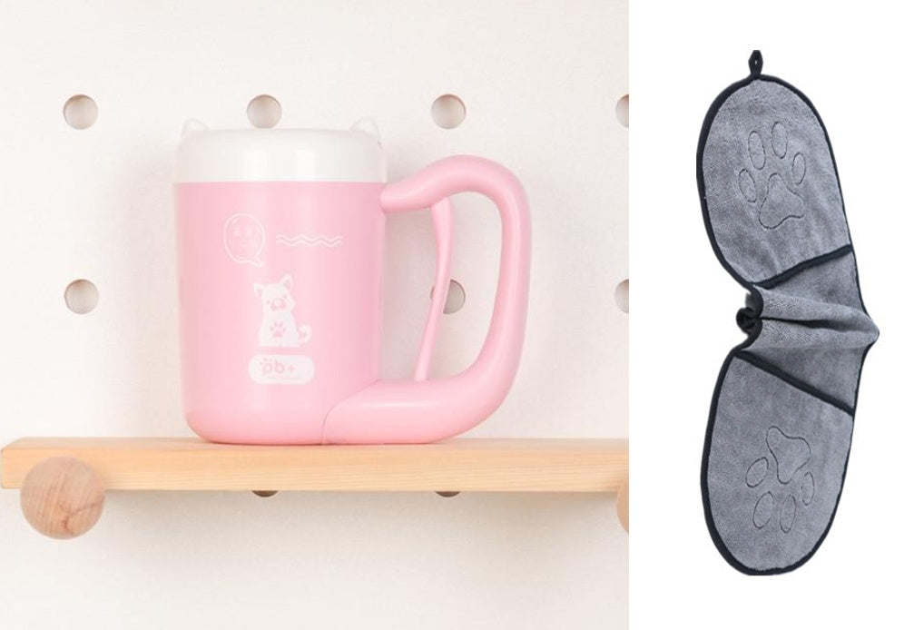 Hundepfoten-Reinigungsbecher, Silikon-Waschbürste, Pfotenreiniger 🐾