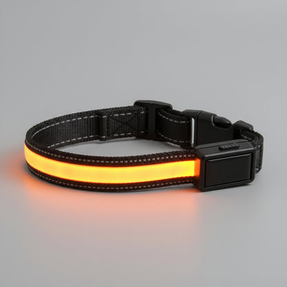 LED Solar Luminous Dog Collar – USB Rechargeable Safety Collar FURRYKU