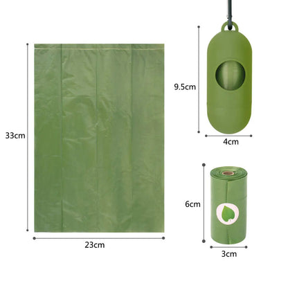 Biodegradable Dog Waste Bags with Dispenser FURRYKU