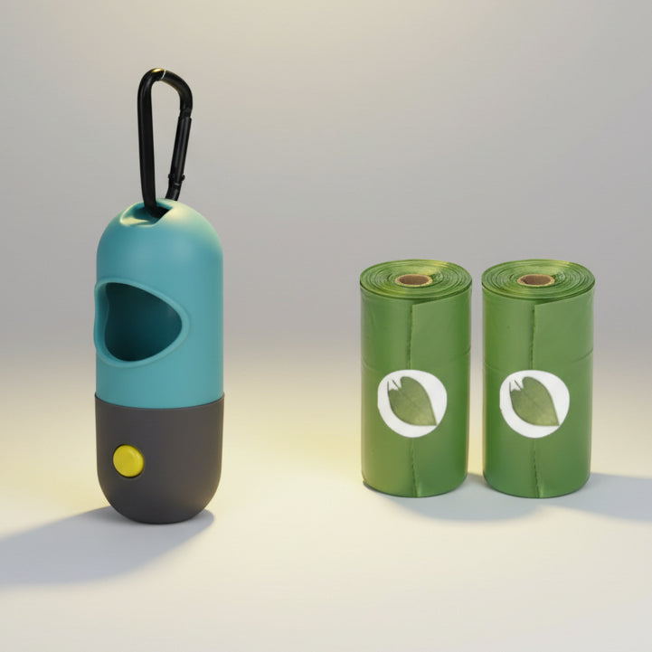 LED Dog Waste Bag Dispenser FURRYKU