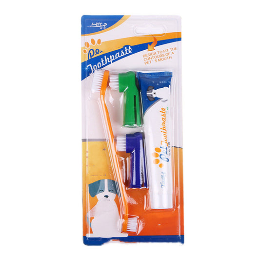 Pet Toothbrush Set – Healthy Edible Toothpaste for Dogs 🐾
