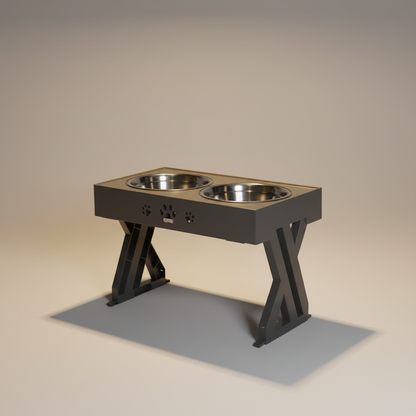 Elevated Stainless Steel Dog Feeder