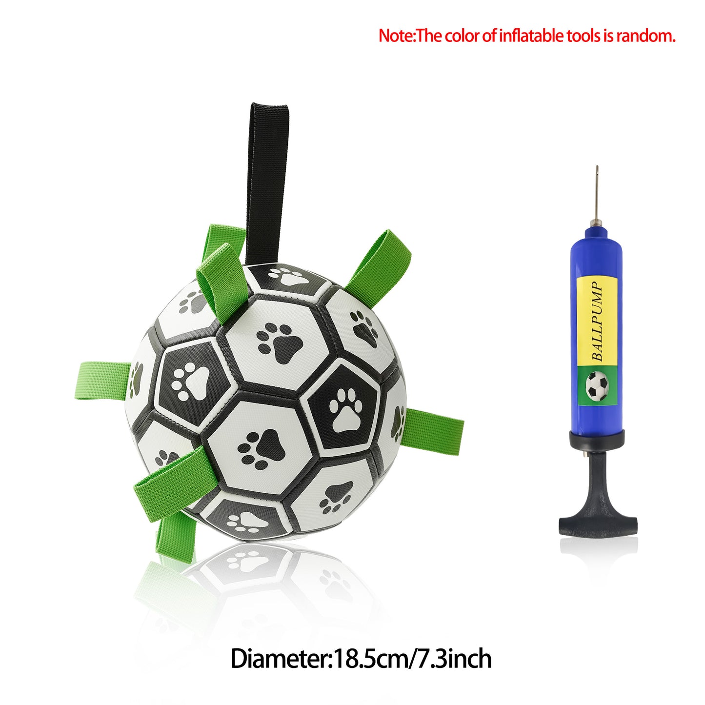 Interactive Dog Football Toy – Inflatable Soccer Ball for Outdoor Play & Training 🐾