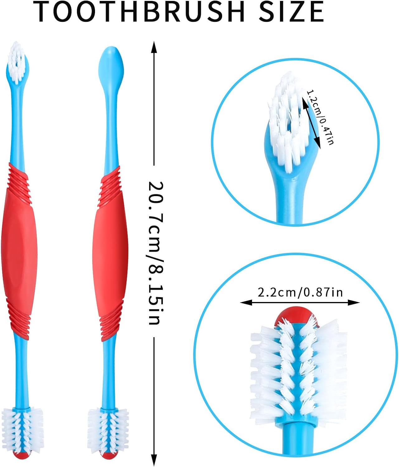 Dog Toothbrush 360° – Dual-Head Pet Tooth Brushing Kit for Dogs 🐾