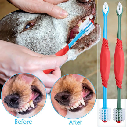 360° Dual-Head Dog Toothbrush FURRYKU