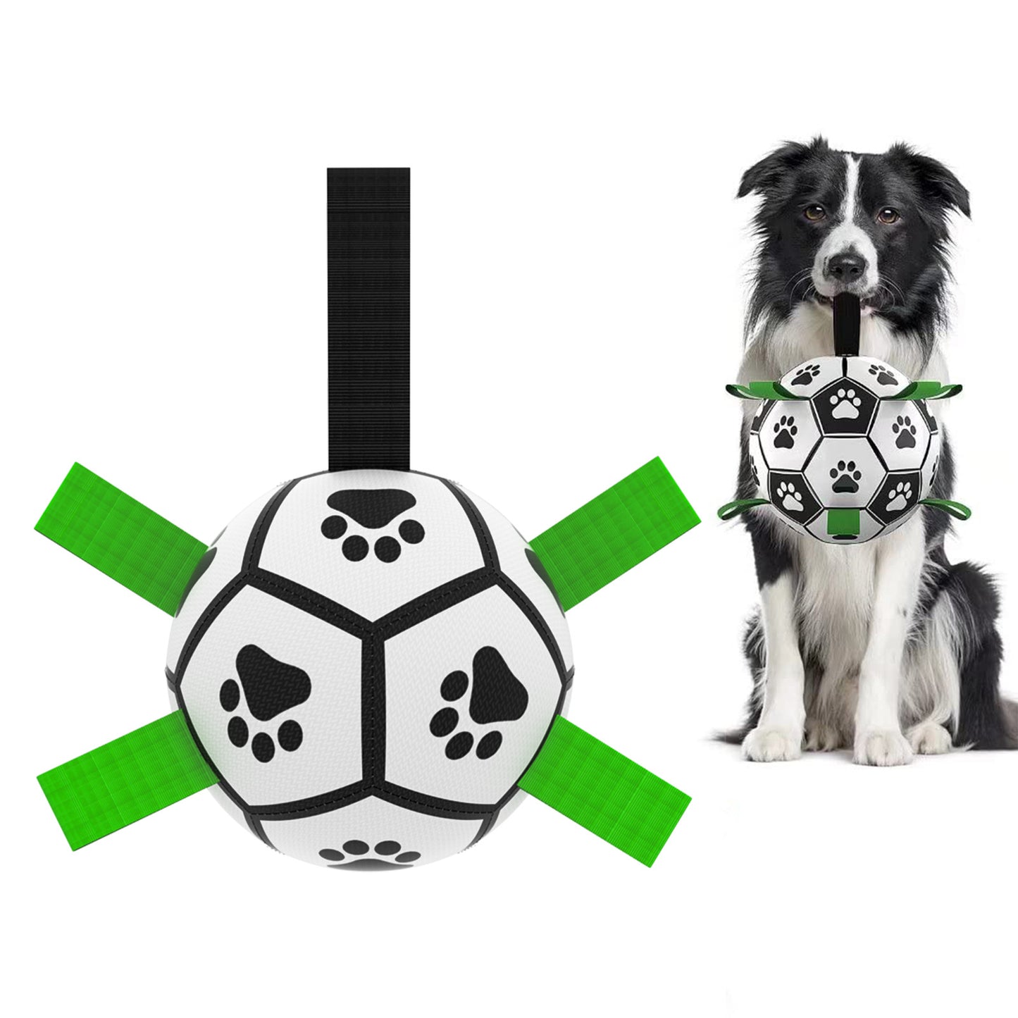 Interactive Dog Football Toy – Inflatable Soccer Ball for Outdoor Play & Training 🐾