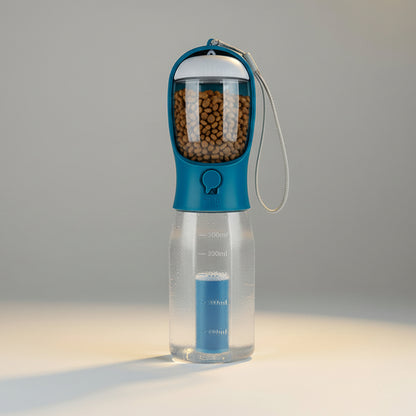 3-in-1 Portable Dog Water Bottle & Food Container