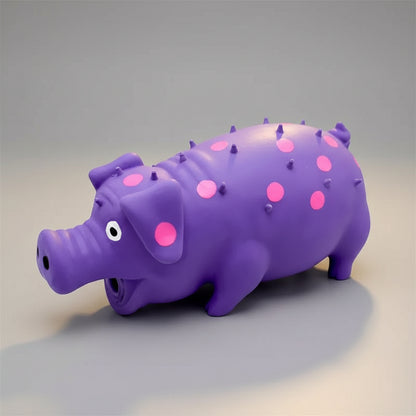 Tough Squeaky Pig Dog Toy FURRYKU