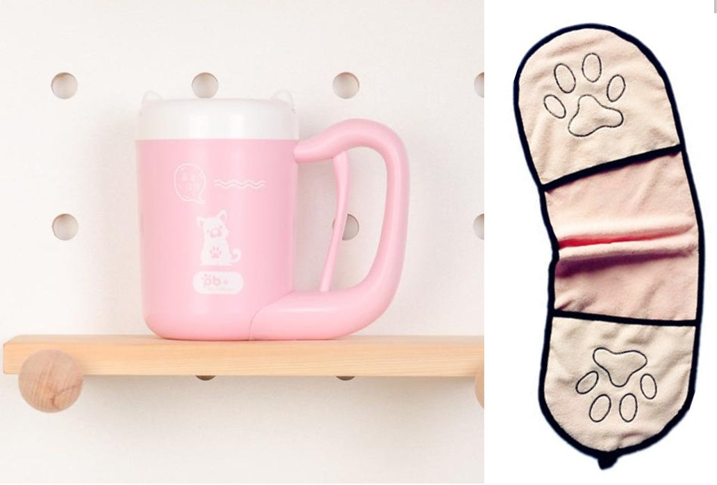 Hundepfoten-Reinigungsbecher, Silikon-Waschbürste, Pfotenreiniger 🐾