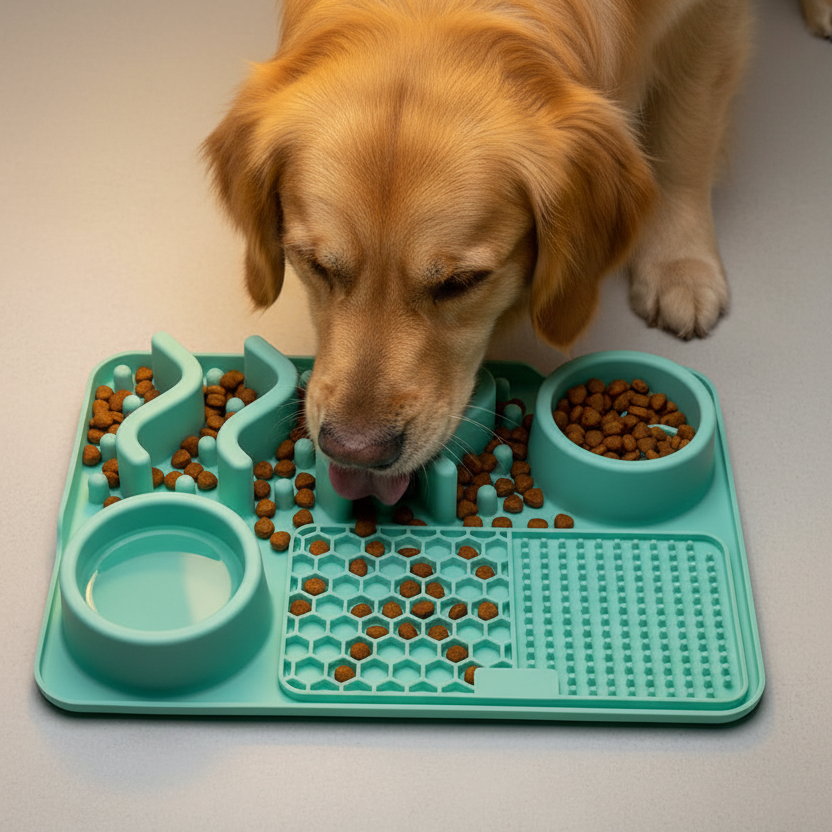 Slow Feeding & Licking Mat | Stress-Relief Enrichment Pad