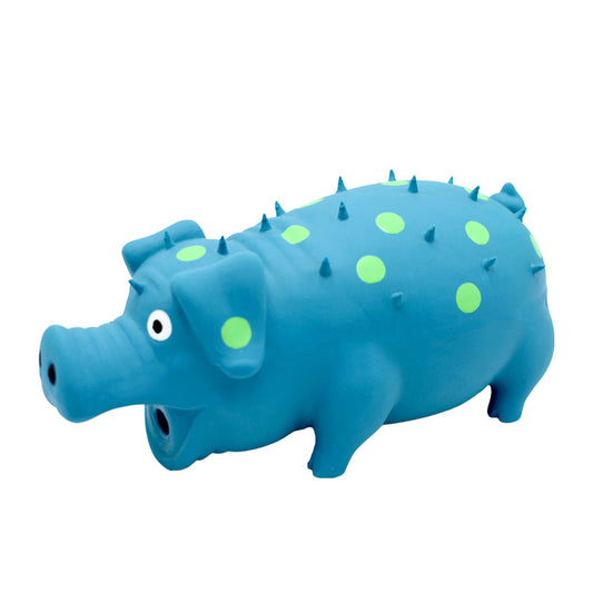 Tough Squeaky Pig Dog Toy – Latex Chew Toy for Dogs🐾