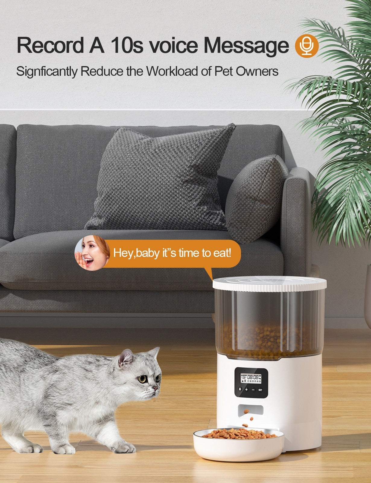 Smart Dog Automatic Pet Feeder – Programmable Feeding for Pets 🐾