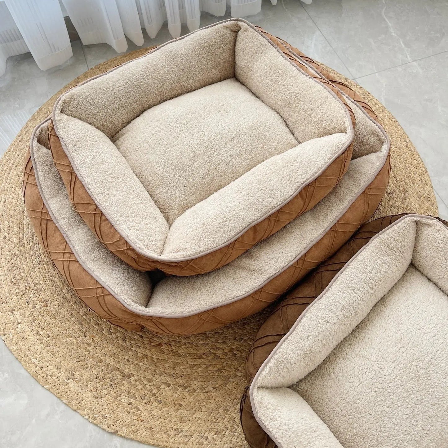 Cozy Corduroy Indoor Dog Bed FURRYKU
