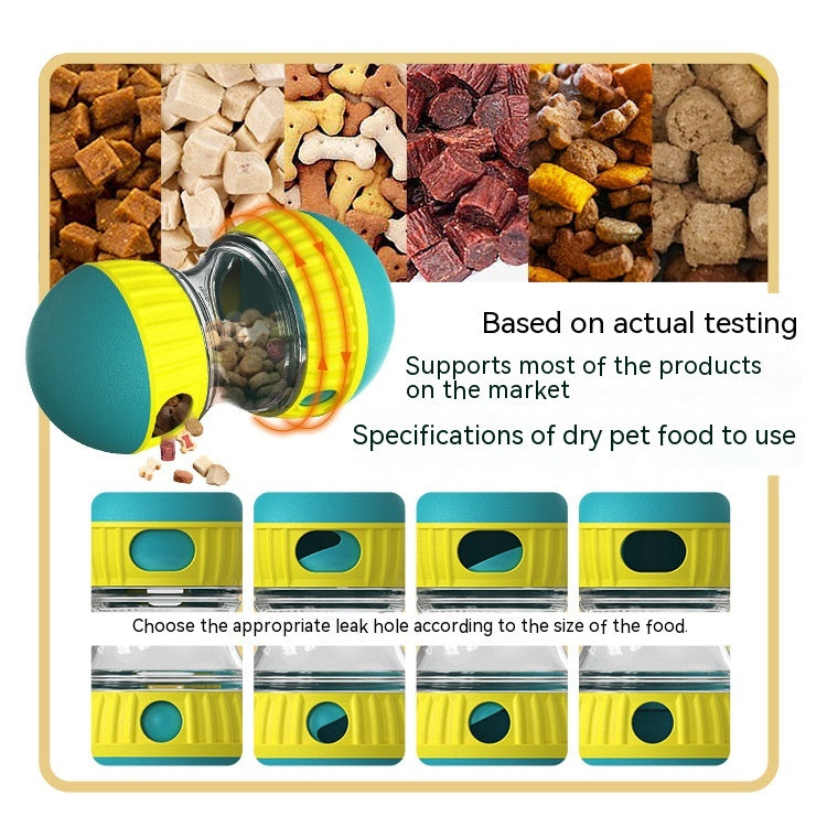 Interactive Food-Dispensing Dog Toy – Puzzle Treat Tumbler for Slow Feeding & Mental Stimulation🐾