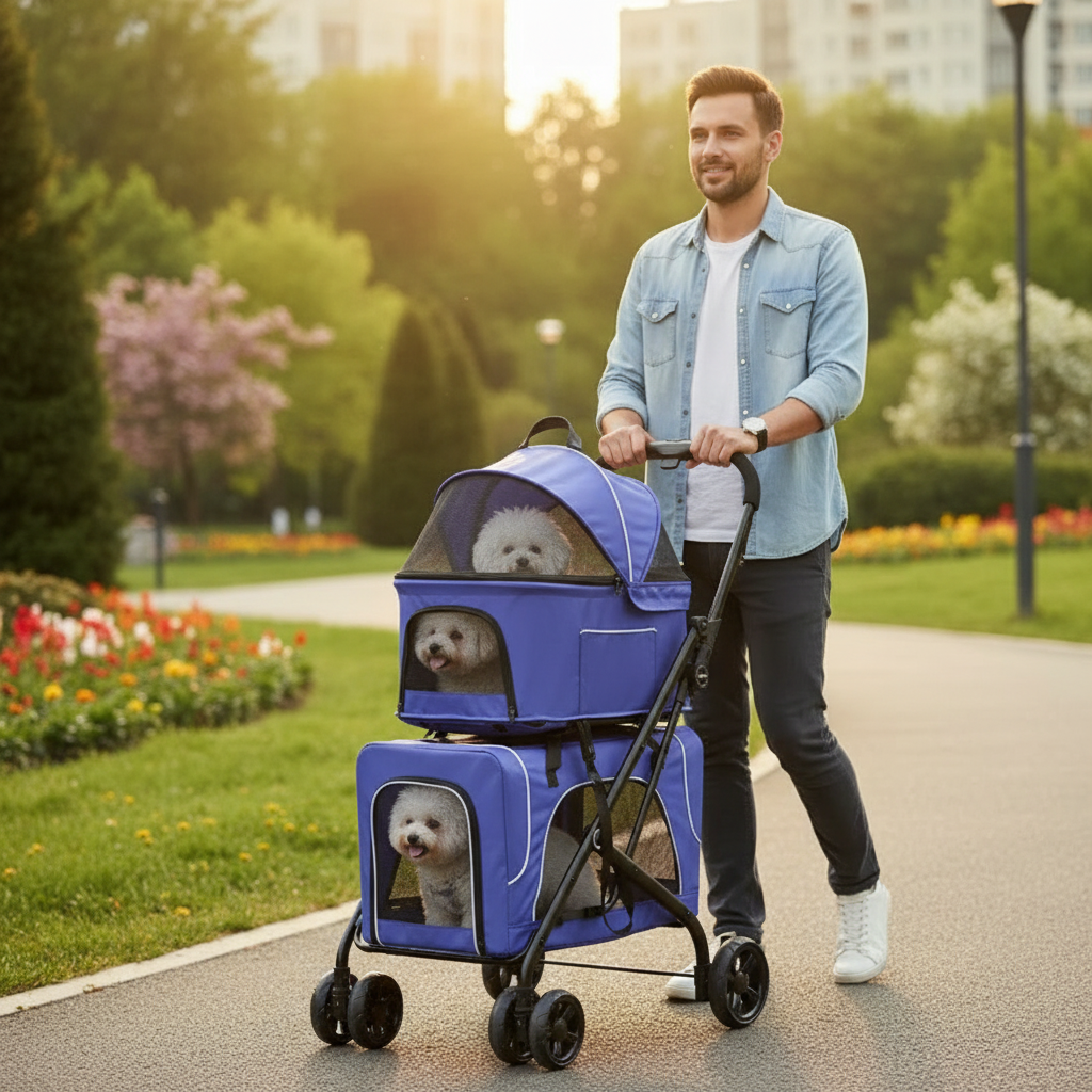 Lightweight Folding Dog Trolley
