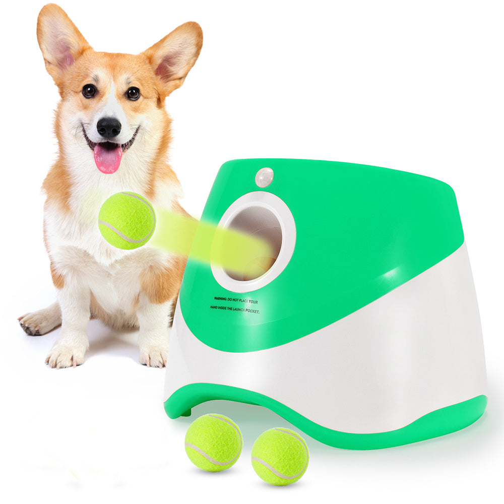 Automatic Dog Ball Launcher – Outdoor Tennis Toy & Fetch Machine🐾