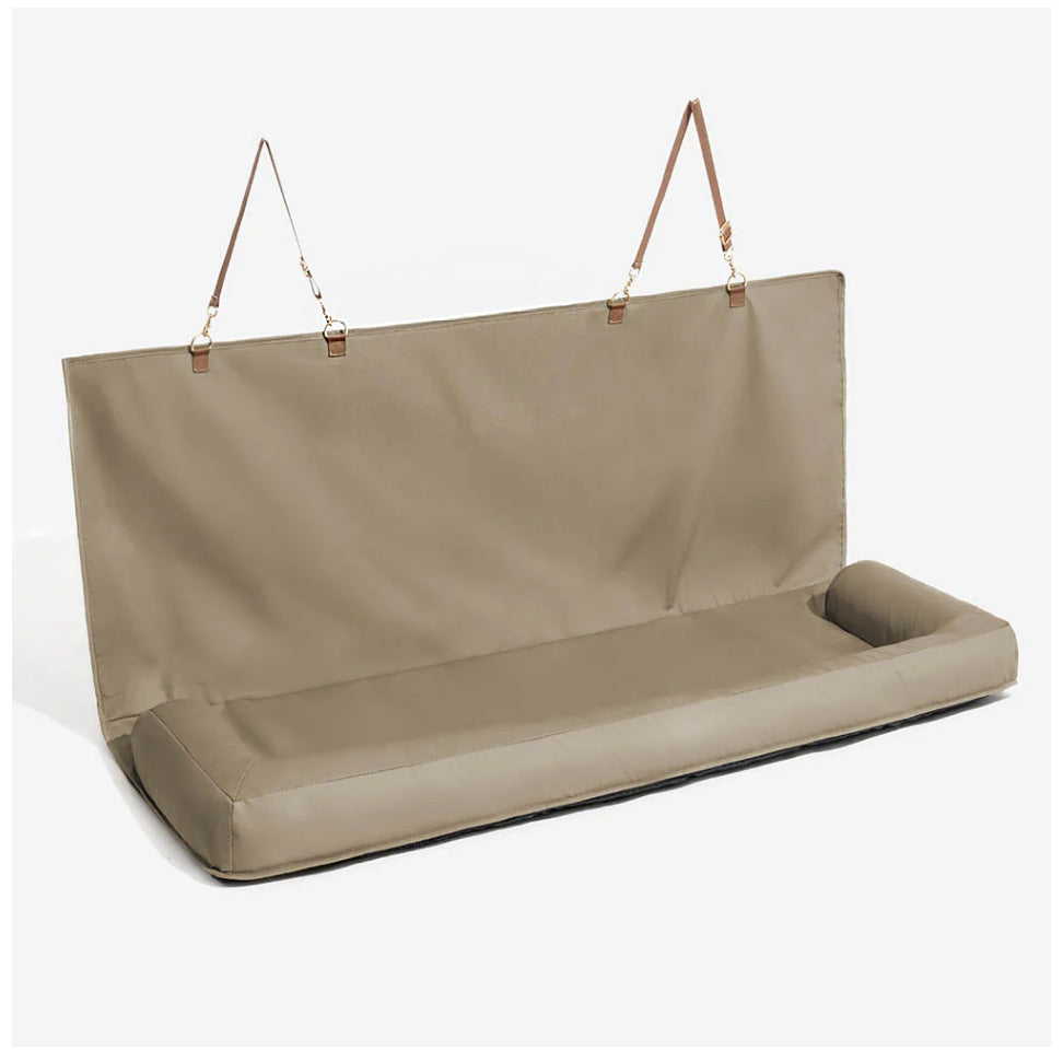 Portable Dog Car Seat Mat – Detachable & Washable Minimalist Cushion 🐾