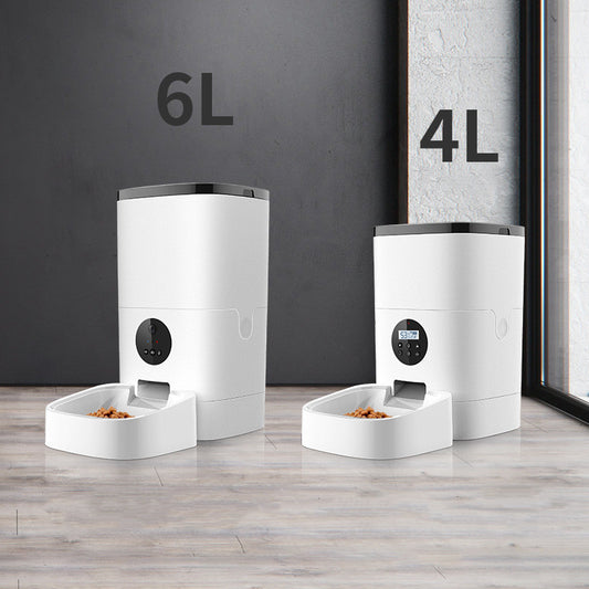 Intelligenter automatischer Futterautomat für Haustiere – Automatischer Futterautomat mit großem Fassungsvermögen 🐾
