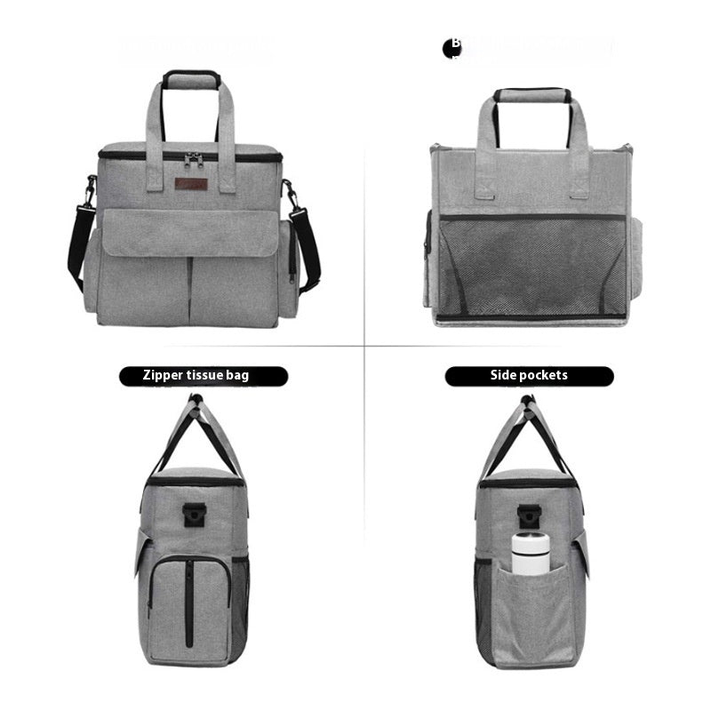 Hunde-Reisetasche-Set, Haustiertasche für unterwegs, praktischer Rucksack mit großem Fassungsvermögen, Aufbewahrungstasche für Outdoor-Reisen, Matte 🐾