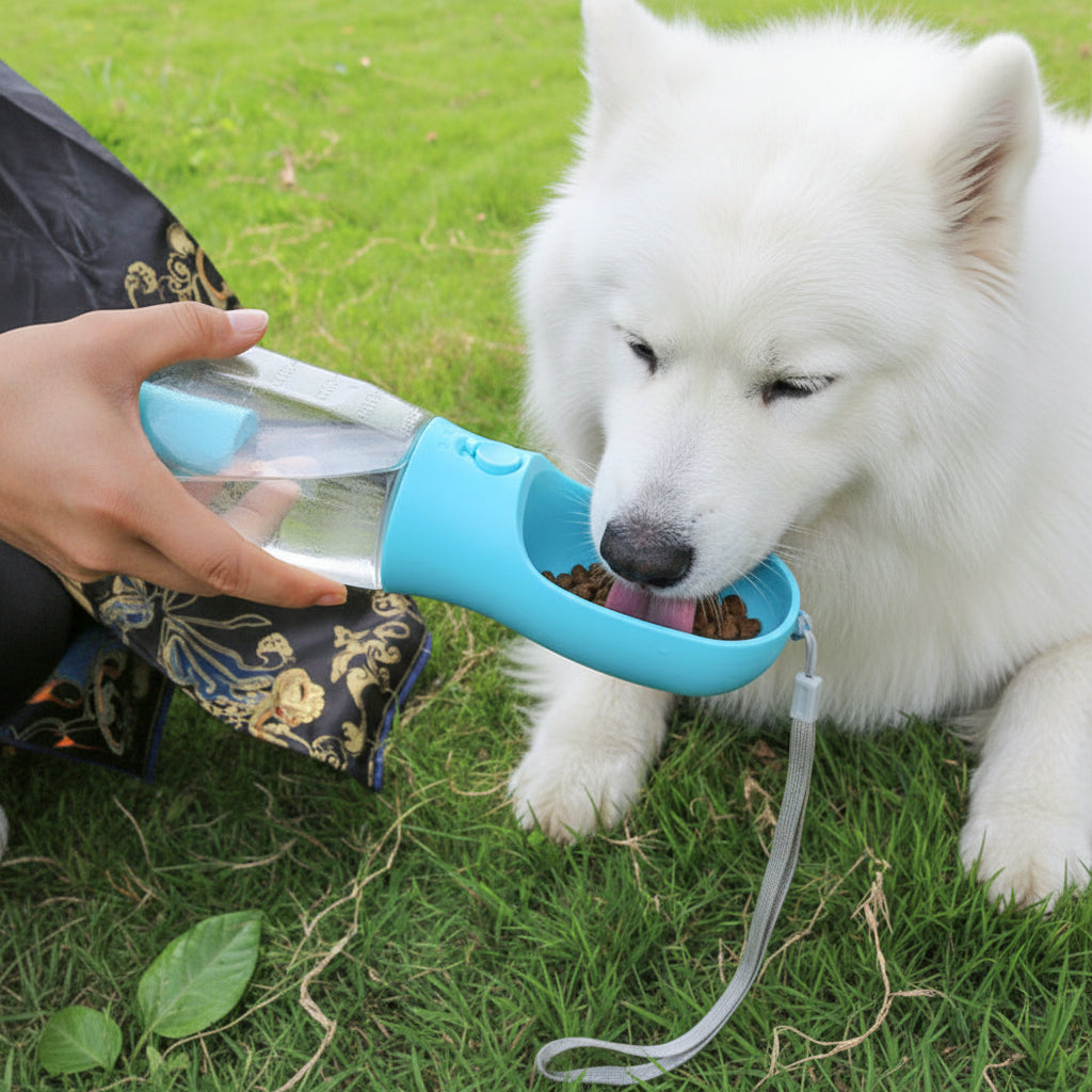 3-in-1 Portable Dog Water Bottle & Food Container