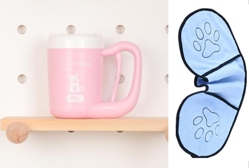 Hundepfoten-Reinigungsbecher, Silikon-Waschbürste, Pfotenreiniger 🐾