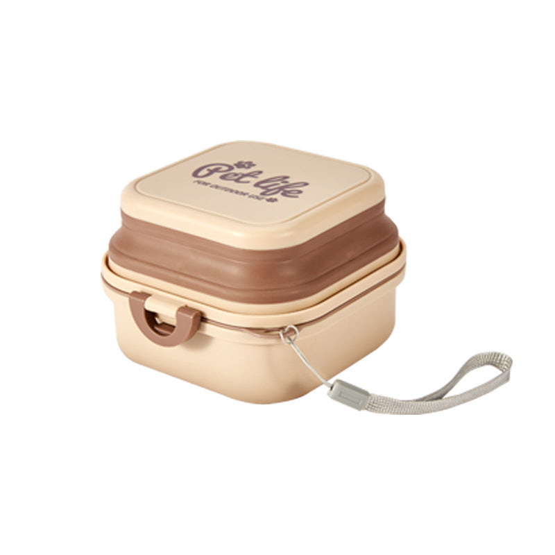 Faltbarer Hundenapf für draußen – Doppelwandiger Trink- und Futternapf für Haustiere 🐾