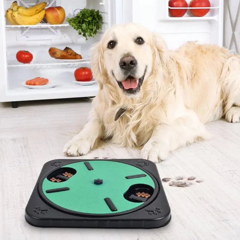 Dog Scratch Board with 360° Rotating Design – Nail Trimmer & Treat Puzzle for Pets 🐾