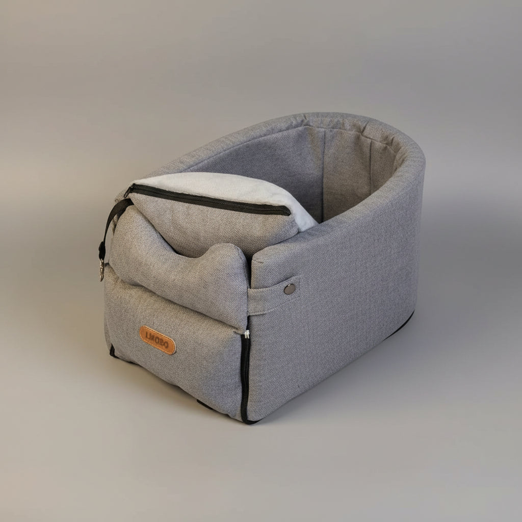 Portable Seat Bed – Safety Travel Carrier for Small dogs FURRYKU
