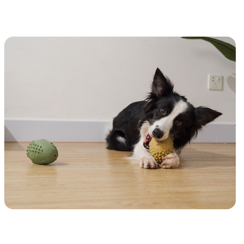 Rubber Retro Tribal Mask Dog Toy – Squeaky Sound Chew Toy🐾