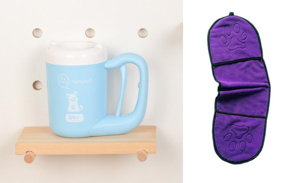 Hundepfoten-Reinigungsbecher, Silikon-Waschbürste, Pfotenreiniger 🐾