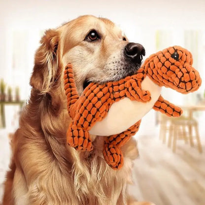 Plush Dinosaur Dog Toy with Squeaker FURRYKU