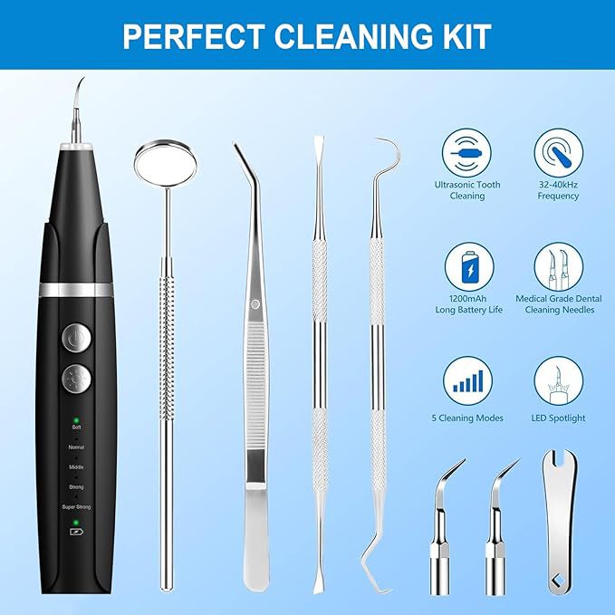 Dental Plaque & Tartar Remover – Ultrasonic Teeth Cleaner Toothbrush Set for Dogs 🐾