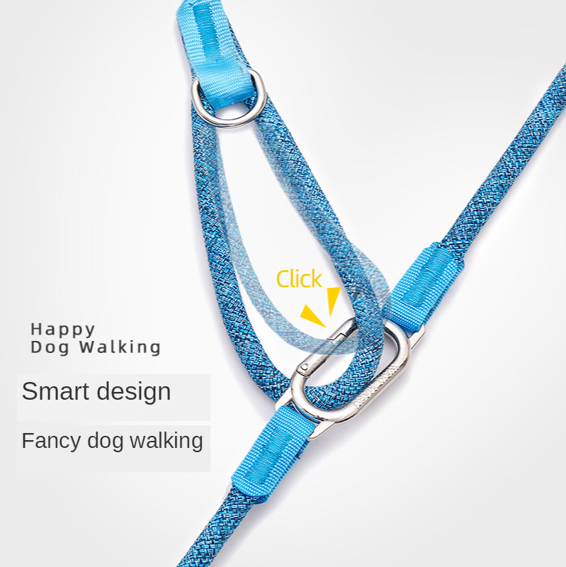 Hands-Free Dog Walking Leash – Adjustable Crossbody & Waist Lead